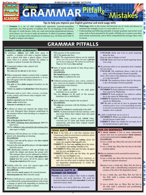 Title details for Common Grammar Pitfalls & Mistakes by BarCharts Publishing, Inc. - Available